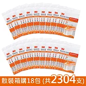 ３Ｍ雙線細滑牙線棒散裝箱購18包(共2304支)