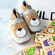 英國Inch Blue 真皮手工寶寶鞋 (6-12M麂皮) 12 泰迪小熊