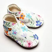 英國Inch Blue 真皮手工寶寶鞋 (6-12M麂皮) 12 水彩花