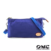 【OMC】輕便防潑水尼龍貼身手拿包斜背包(9色) 寶藍