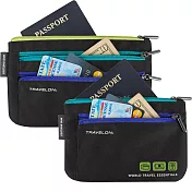 《TRAVELON》防盜證件包2件(黑)