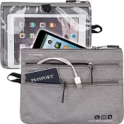 《TRAVELON》10吋平板觸控收納袋(灰)