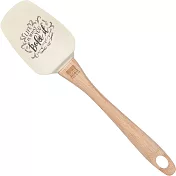 《NOW》木柄矽膠圓弧刮刀(奶油黃26cm)