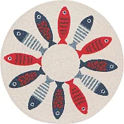 《NOW》圓形編織隔熱墊(絢麗小魚)