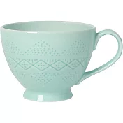 《NOW》寬口陶製馬克杯(薄荷綠470ml)