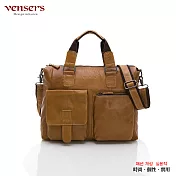 【vensers】小牛皮潮流個性斜肩背包(N026002黃油皮)
