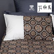 【麗塔寢飾】40支紗精梳棉 美式信封枕套組 Jazz- 黑色