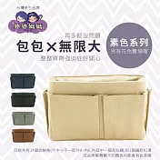 台灣婆婆媽媽袋中袋 多功能魔術整理包中包(小;適有很多包包的妳)深藍色 深藍色