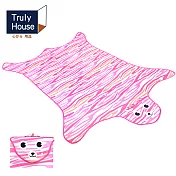 【Truly House】可愛動物野餐墊/地墊/防潮墊/寶寶爬行/地布(加大款)(三色任選)粉色