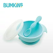 美國 Bumkins 寶寶矽膠餐碗組- 水藍