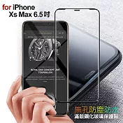City Boss for iPhone Xs Max 6.5吋 無孔防塵防水滿版鋼化玻璃貼