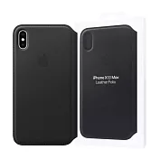 Apple 原廠 iPhone Xs Max Leather Folio 皮革雙面夾 黑 (臺灣公司貨)