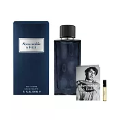 【ABERCROMBIE&FITCH】湛藍男性淡香水50ml(加贈隨機針管乙支)