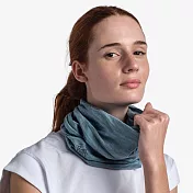 【BUFF 西班牙】舒適素面-美麗諾羊毛頭巾 / BF113010-722 粉藍水漾