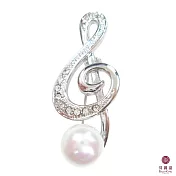 BILLY KING 貝麗晶 【音符系列-14】(BK161) 高音譜記號珍珠胸針