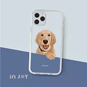 INJOYmall for iPhone X 黑皮黃金獵犬 透明耐衝擊防摔 手機殼