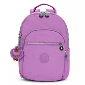 KIPLING 尼龍拉鍊後背包-紫