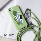 INJOYmall for iPhone X 悠然巴塞隆納 二合一防摔背繩手機殼