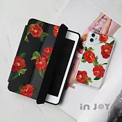 INJOYmall for iPad mini123 系列 Smart cover皮革平板保護套 ˊ無筆槽 優雅山茶花款