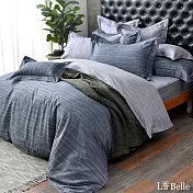 義大利la belle《現代潮流》單人純棉防蹣抗菌吸濕排汗兩用被床包組