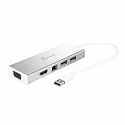 j5create USB3.0 VGA+HDMI雙顯示多功能迷你擴充集線器-JUD380