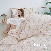 《BUHO》雙人四件式薄被套床包組 《春美日好》