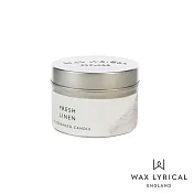 英國 WAX LYRICAL 英式經典系列 清新亞麻 Fresh Linen 香氛蠟燭 84g