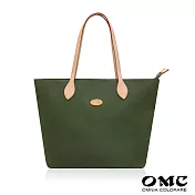 【OMC】簡約輕盈大水餃包購物包- 綠色