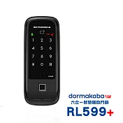 dormakaba 六合一密碼/指紋/卡片/鑰匙/藍芽/遠端密碼智慧輔助門鎖(RL599+)(附基本安裝)