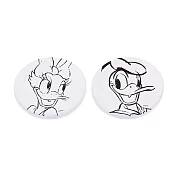[迪士尼] 米奇家族系列珪藻土杯墊 - 圓款 - 兩入一組 - 多款可選 (10x10x0.9cm)唐老鴨黛西