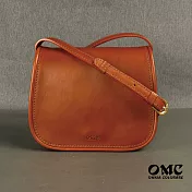 【OMC】【OMC】義大利植鞣革馬鞍包(小款)- 咖啡