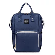 【Heine 海恩】WIN-182 多功能後背包 魚口包 旅行背包 防盜防潑水包包 流行女包 媽咪包 育兒包 待產包 (6款任選) 藏藍色