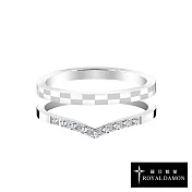 Royal Damon羅亞戴蒙 愛著 戒指 小 R-RZ524 國際圍8號