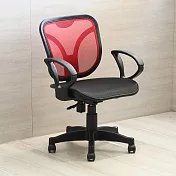 【誠田物集】全網透氣舒適電腦椅/辦公椅/書桌椅紅