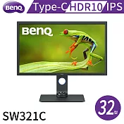 BenQ 32吋IPS 4K專業螢幕-SW321C(10 bit/Type-C/HDR 10/100%sRGB)