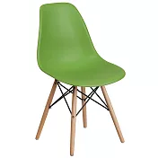E-home 二入組 EMS北歐經典造型餐椅 六色可選綠色x2