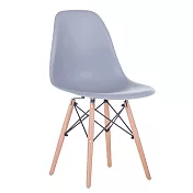 E-home 二入組 EMS北歐經典造型餐椅 六色可選灰色x2