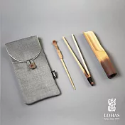 【陸寶LOHAS】蘭花竹茶道 茶則/茶夾/茶針/布袋 茶配件
