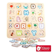 【德國 classic world 客來喜經典木玩】字母筆畫學習板《54426》