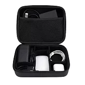 Jokitech 3C線材收納盒 電腦周邊配件收納包 軟硬殼PU材質 玩具收納 釣具零件收納 充電線充電頭收納盒 萬用收納包 黑色