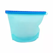 單色矽膠保鮮袋三容量套組海洋藍