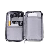 TR-J01電子產品收納包 旅用收納包 充電線收納 桌上收納 小物收納包 證件收納包 3C線材收納 護照包 (2款任選) 深灰色