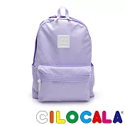 CILOCALA 亮彩尼龍防潑水後背包 (大) 薰衣草紫