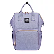 【Heine 海恩】WIN-182 多功能後背包 魚口包 旅行背包 防盜防潑水包包 流行女包 育兒包 待產包 (6款任選) 藍紫色