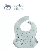 Loulou Lollipop 寬口袋立體矽膠圍兜-  航海冒險