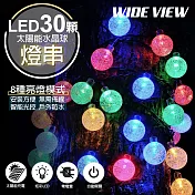 【WIDE VIEW】太陽能防水氣泡球30顆LED裝飾燈組(SL-880)
