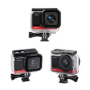 【LOTUS】INSTA360 ONE R 4K廣角鏡套組 防水殼 潛水盒 60米 送紅濾鏡