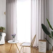 【巴芙洛】北歐白雪清涼透光不透人打孔式浪漫窗紗-灰色半腰