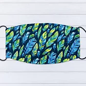 IHERMI 藍綠羽毛 個性口罩 台灣製