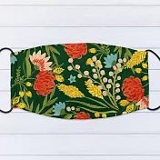 IHERMI 綠底紅花 個性口罩 台灣製